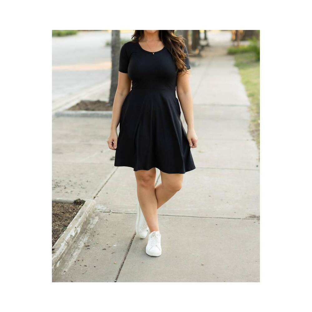 NEW JULIA ROSE dakota mini dress in black